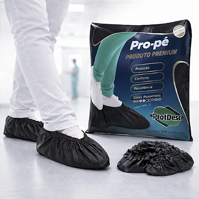 Sapatilha Propé Preto TNT 100 unidades