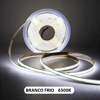 Fita LED flexível COB Strip Light Bar - Rolo 100m  - 110v Conector Tomada Super Brilho
