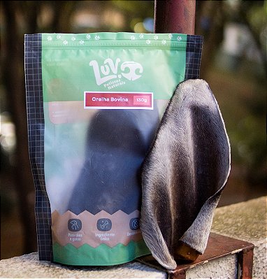 Mastigável Orelha Bovina 130g - Luv