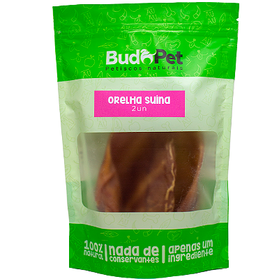 Mastigável Orelha Suina - 2un - Budopet