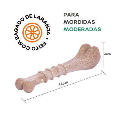 Mordedor Biobone Ossinho Bagaço da Laranja - 100% feito de planta