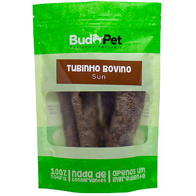 Mastigável Tubinho Bovino - 5un - Budopet