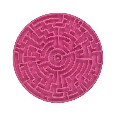 Tapete de Lamber P Brinquedo e Comedouro Labirinto Pink - Pet Games