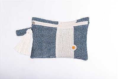 Carteira Tear Marinho Cru