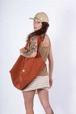 Bolsa Simbora Praia Grande Terracota