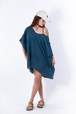Kaftan Curto Tear Azul