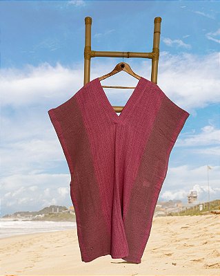 Kaftan MidiTear Rosa e Caqui