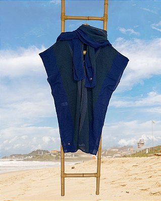 Xale Tear Azul Royal