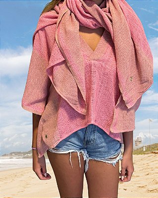 Bata Ampla Tear Rosa