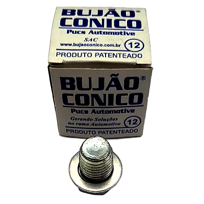 Bujão Cônico Cárter 12mm Toyota/Nissan