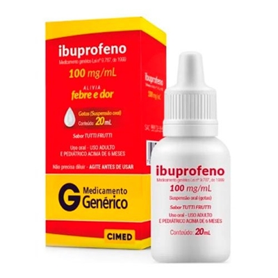 Ibuprofeno 100mg/ML Suspensão 20mL