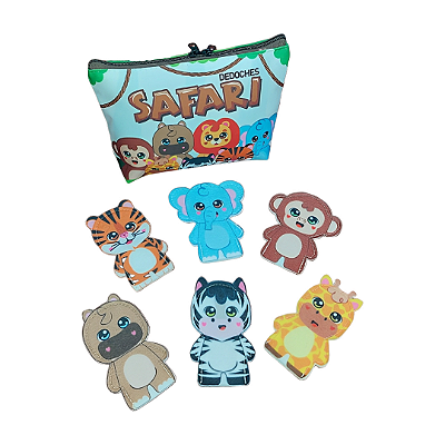 DEDOCHES SAFARI – KIT COM 6 PERSONAGENS + ESTOJO EXCLUSIVO