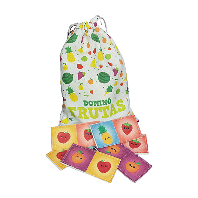 DOMINÓ DAS FRUTAS – JOGO EDUCATIVO EM TECIDO