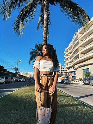 Pantalona Cetim - Dourada - M