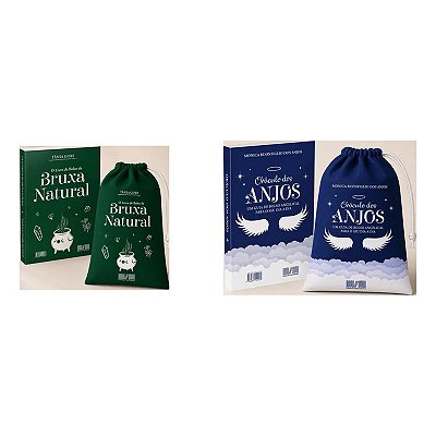 Kit Místico: Livro Da Bruxa Natural + Livro Oráculos Dos Anjos + Saquinhos