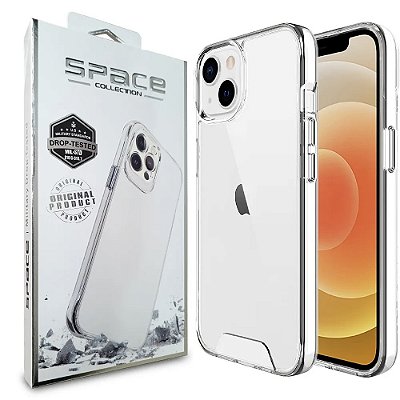 Capa Capinha Clear Case Space Rígida Anti Amarelamento Resistente Para iPhone 13