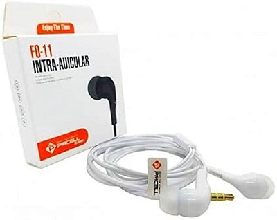 Fone de Ouvido Slim 999 Intra-Auricular PMCELL FO-11 Basico Branco