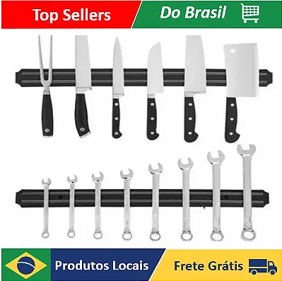 Barra Magnetica 50 cm Ima Para Facas Multiuso Cozinha Ferramentas
