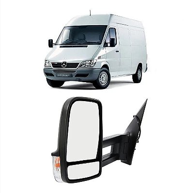 Retrovisor Manual Braço Longo Lado Esquerdo da Sprinter 2012 a 2017