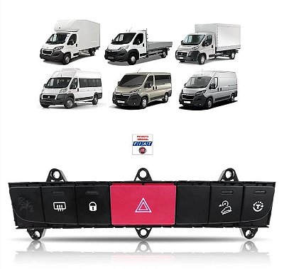 BOTÃO DO ALERTA - DUCATO CITROEN JUMPER PEUGEOT BOXER 2018 A 2021