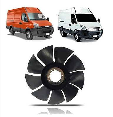 HÉLICE DO RADIADOR 9 PÁS - IVECO DAILY 2008 A 2018