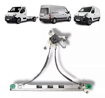 Máquina De Vidro Elétrico, Lado Direito Master 2013 a 2022