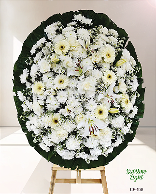 Coroa de Flores Sublime Lírios