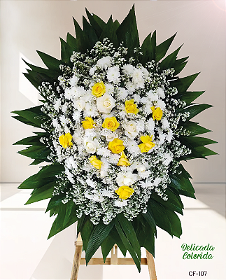 Coroa de Flores Delicada Colorida