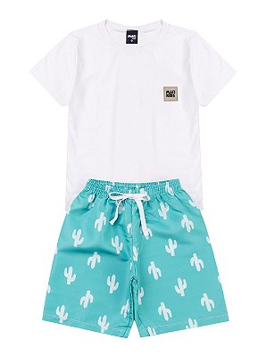 Conjunto Infantil Menino Verão - Mafi Kids Branco