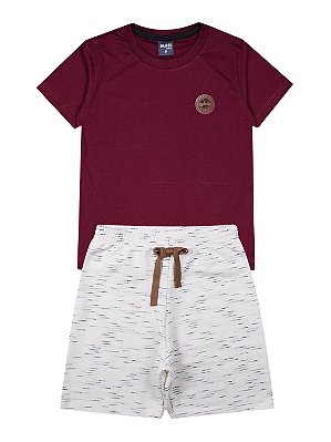 Conjunto Infantil Menino Verão - Mafi Kids Vinho