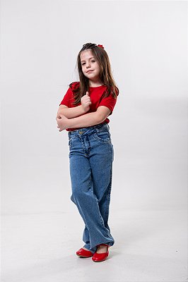 Wide Leg Jeans Infantil