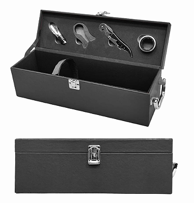 Kit Acessórios Para Vinho Com Maleta " 1 Garrafa "