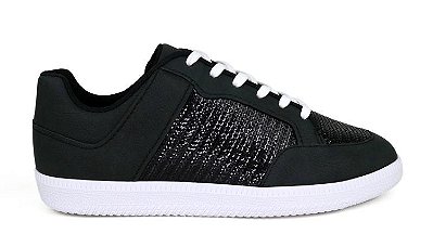 Valentina Tenis Strass Preto