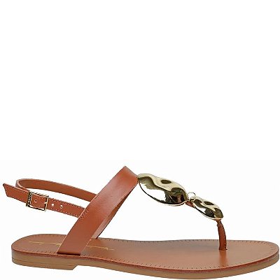 Tabita Rasteira Martelado Ambar