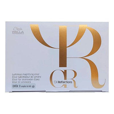 Kit com 10 Ampolas Elixir Sérum Oil Reflections Wella 6ml