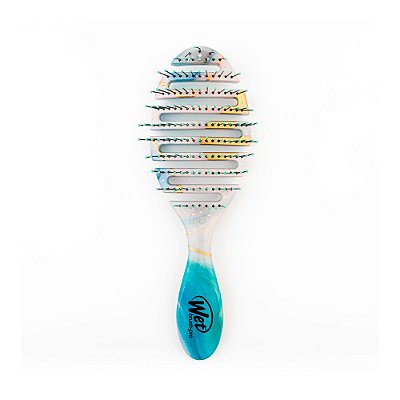 Escova de Cabelo Flex Dry Organic Verde-Azulada Wetbrush