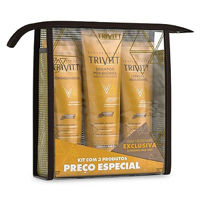 Kit Manutenção Home Care com Leave-in Trivitt Itallian