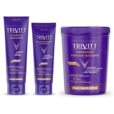 Kit Matizante com Hidratação Intensiva 1kg Trivitt Itallian