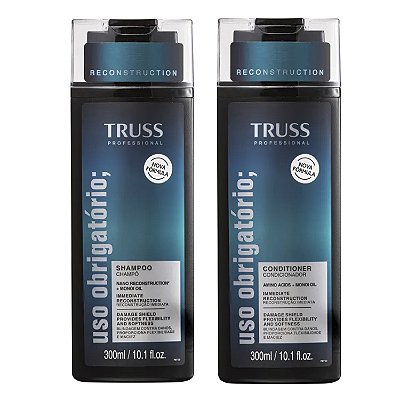 Kit Shampoo e Condicionador Uso Obrigatório Truss 300ml