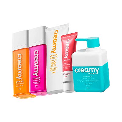 Kit Skincare para Pele Oleosa Creamy