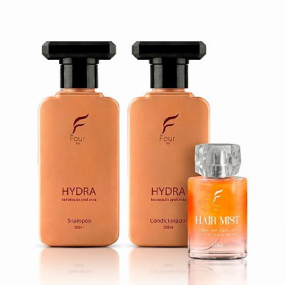 kit Shampoo e Condicionador Hydra e Perfume Capilar Fou bty