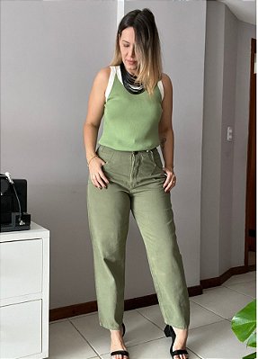 Calça Slouchy Verde