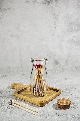 Frasco com fósforo longo