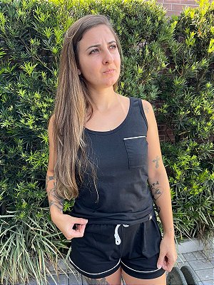 Pijama de Regata Feminino Blogueirinha Super estiloso
