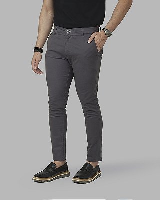 Calça Alfaiataria Cinza Skinny Vegati