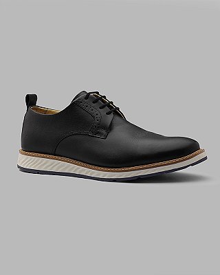 Sapato Derby Masculino Preto Vegati