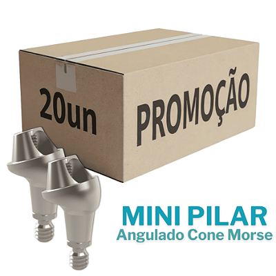 Kit c/20un. Mini Pilar Angulado Cone Morse 11.5º