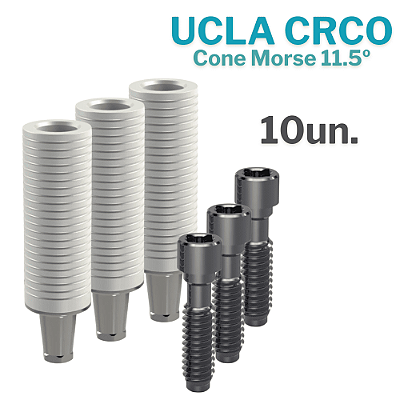 Kit c/10un. Ucla CrCo Cone Morse