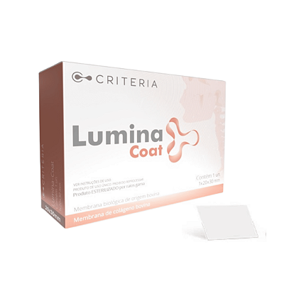 Membrana de colágeno Criteria Lumina Coat 1X20X30mm - Salmão