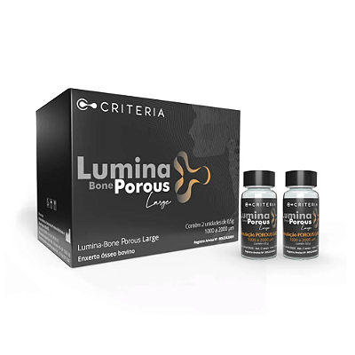 Enxerto Osseo Bovino Criteria Lumina Porous Large 1,0g - Preto